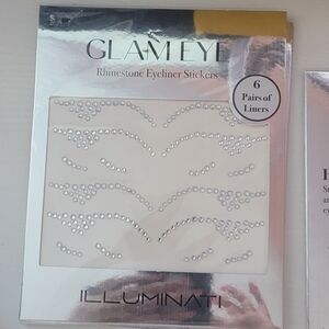 😍 Illuminati Rhinestone Eyeliner Stickers 💃🏽